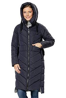 SNOWPOP женская куртка 6633 тёмно-синяя