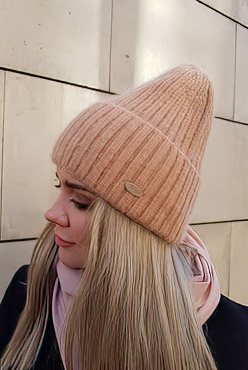 Шапка женская коричневая ангора Шапка женская коричневая ангора