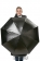 GUCCI зонт женский 12001 чёрный и бордовый